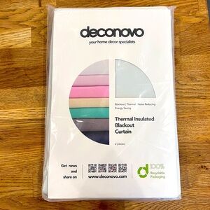 Thermal Insulated Blackout Curtain NWT